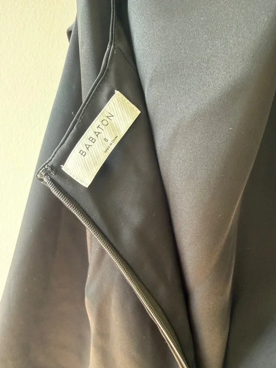 Babaton Black Halter Cowl Dress - Picture 2 of 4